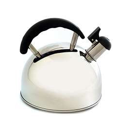 Norpro 5627 Whistling Tea Kettle, 2.5 L Capacity, Stainless Steel