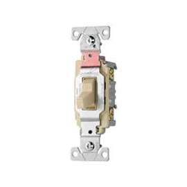 Eaton Wiring Devices CS320V Switch, 120/277 V, Wall Mounting, Nylon, Ivory