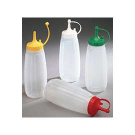 Arrow Plastic 6502 Ketchup Dispenser, 13 oz Capacity, Plastic, Red