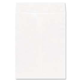 Deluxe Tyvek Envelopes, #10 1/2, Cheese Blade Flap, Self-Adhesive Closure, 9 x 12, White, 100/Box