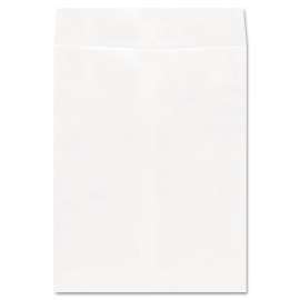 Deluxe Tyvek Envelopes, #13 1/2, Cheese Blade Flap, Self-Adhesive Closure, 10 x 13, White, 100/Box