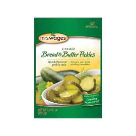 Mrs. Wages W620-J7425 Bread and Butter Pickle Mix, 5.3 oz Pouch