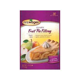 Mrs. Wages W801-J4425 Fruit Pie Filling Mix, 3.9 oz Pouch