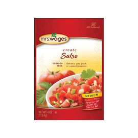 Mrs. Wages W536-J7425 Medium Salsa Tomato Mix, 4 oz Pouch