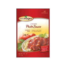 Mrs. Wages W538-J4425 Pasta Sauce Tomato Mix, 5 oz Pouch