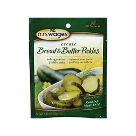 Mrs. Wages W625-DG425 Bread and Butter Pickle Mix, 1.94 oz Pouch