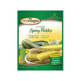 Mrs. Wages W658-H3425 Spicy Pickle Mix, 1.85 oz Pouch