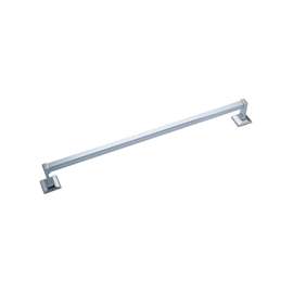 Boston Harbor Square Shape Towel Bar, 24 In L, 3/4 In Rod Dia, Durable Zinc And Aluminum