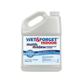 WET & FORGET 802128 Mold and Mildew Disinfectant Cleaner, 128 oz Bottle