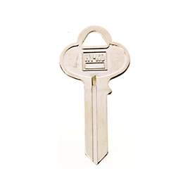 Hy-Ko 11010CO1 Key Blank, Brass, Nickel Plated
