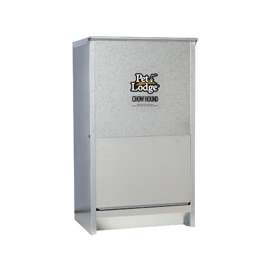 Pet Lodge CH50 Pet Feeder, 50 lb Capacity, Galvanized Steel