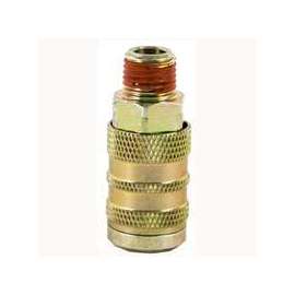 Bostitch IC-14M Industrial Hose Coupler, 1/4 x 1/4 in MNPT, Steel, Plated