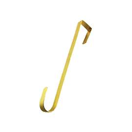 Santas Forest Wreath Hanger, Solid Brass