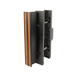 Prime-Line C 1058 Handle Set, 1-1/2 to 1-3/4 in Thick Door, Aluminum, Painted