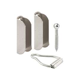 Make-2-Fit PL 8101 Top Hanger and Bottom Latch, Aluminum, For 3/8 in Screen Frame