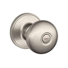 Schlage Stratus J170 STR 619 Non-Turning Dummy Door Knob, Zinc, Satin Nickel