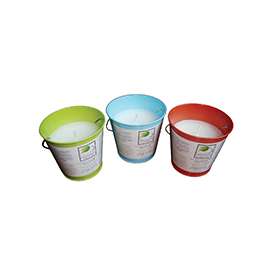 Seasonal Trends Stars And Stripes Design Candle, 5 In Dia