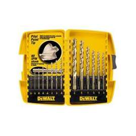 DeWALT DW1169 Drill Bit Set, Steel, Gold, Ferrous Oxide, 14-Piece