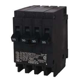 Siemens Energy MH-T (Triplex) Ciruit Breaker, 20 A Single Pole/30 A Double Pole A, 120/240 V, 3 Phase, 10000 A