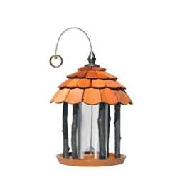 Perky-Pet 50129 Wood Bird Feeder, Gazebo, 2 lb Seed, Fir Wood