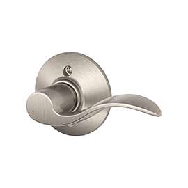 Schlage Accent F170 ACC 619 RH Dummy Lever, Zinc, Satin Nickel
