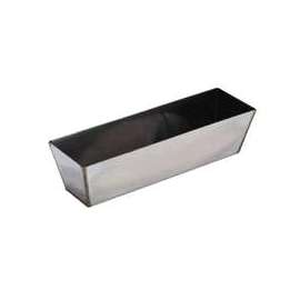 Marshalltown 6395 Drywall Mud Pan, 12-3/8 in L Bottom, 2-7/8 in W Bottom, Stainless Steel