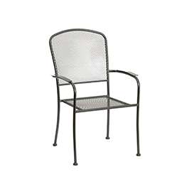 Seasonal Trends Arlington Mesh Stacking Chair, Black