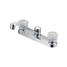 Boston Harbor Kitchen Faucet, 1.75 Gpm At 60 Psi, 8 In Center Distance, 2 Stylish Acrylic Handle, 7-11/16 In