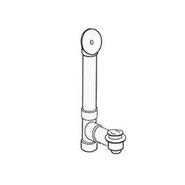 Plumb Pak 630LAPVC Bath Drain Assembly, PVC, Chrome