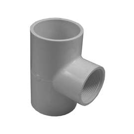 GENOVA 300 Series 31499 Pipe Reducing Tee, 2 x 1-1/2 in Run, Slip Run Connection, 2 in Branch