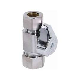 BrassCraft G2CR34X CD Stop Valve, 1/2 x 1/2 in Compression, Brass, Chrome