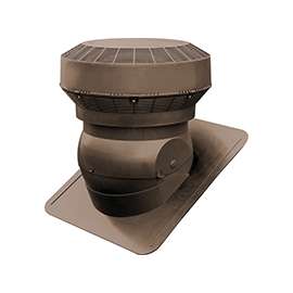 Duraflo 60PRO117BR Roof Vent, 117 sq-in Net Free Ventilating Area, Polypropylene, Brown