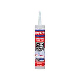 Loctite POLYSEAMSEAL 2137997 Tub and Tile Adhesive Caulk, Clear, 10 oz Cartridge