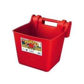 Little Giant HF15RED DuraFlex, Portable Hook-Over Feeder, 15 qt Volume, Polyethylene, Red