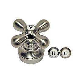 Danco 89255 Cross Faucet Handle, Zinc, Brushed Nickel