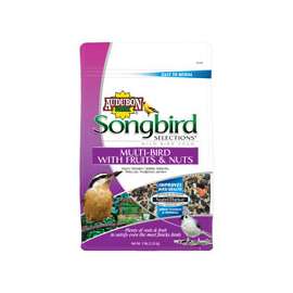 Audubon Park 11982 Multi-Bird Premium Blend Wild Bird Food, 5 lb, Bag, Seed, Nut and Fruit