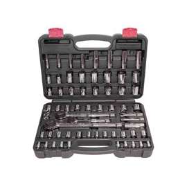 Speedway 52341 Socket Set, Carbon Steel, 64-Piece