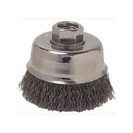 Weiler 36037 Wire Cup Brush, 5/8-11 Arbor/Shank, 6 in Dia