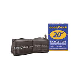 Kent 91077 Bicycle Tube, Butyl Rubber, Black, For 20 x 1-3/4 to 2-1/8 in W Bicycle Tires