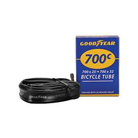 Kent 91082 Bicycle Tube, Butyl Rubber, Black, For 700c x 25 to 32 in W Bicycle Tires