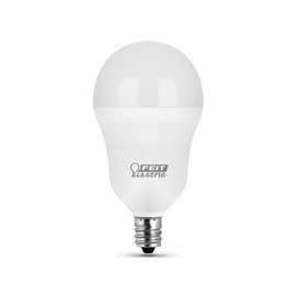 Feit Electric A1540C/10KLED/3 LED Lamp, 120 V, 5 W, Candelabra E12, A15 Lamp, Warm White Light