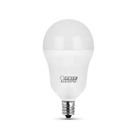 Feit Electric A1560C/850/10KLED/3 LED Lamp, 120 V, 6 W, Candelabra E12, A15 Lamp, Daylight Light