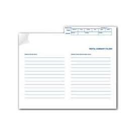 Centurion GF 1020 Rental Summary Folder, White