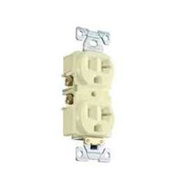 Eaton Wiring Devices BR20A Duplex Receptacle, 20 A, 2-Pole, 5-20R, Almond
