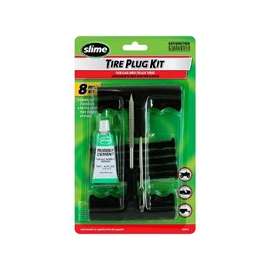 Slime 1034-A Medium Tire Plug Kit, For ATVs, Lawn Mowers Trailers and Other Tubeless Off-Road Tires, Wheelbarrows, 8