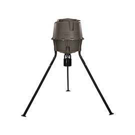 MOULTRIE MFG-13062 Elite Tripod Deer Feeder, Metal/Plastic, Green