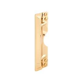Defender Security U 10027 Latch Guard, 11 in L, 3 in W, Steel, Brass