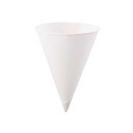 Paper Cone Cups, 10 oz, White
