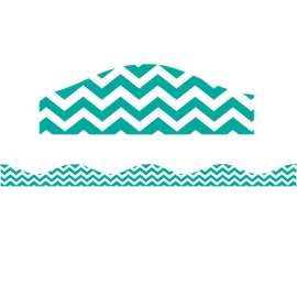 Magnetic Border, Turquoise Chevron, 12'