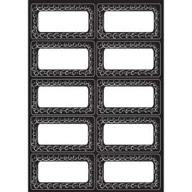 Die-Cut Magnetic Chalk Loop Labels/Nameplates